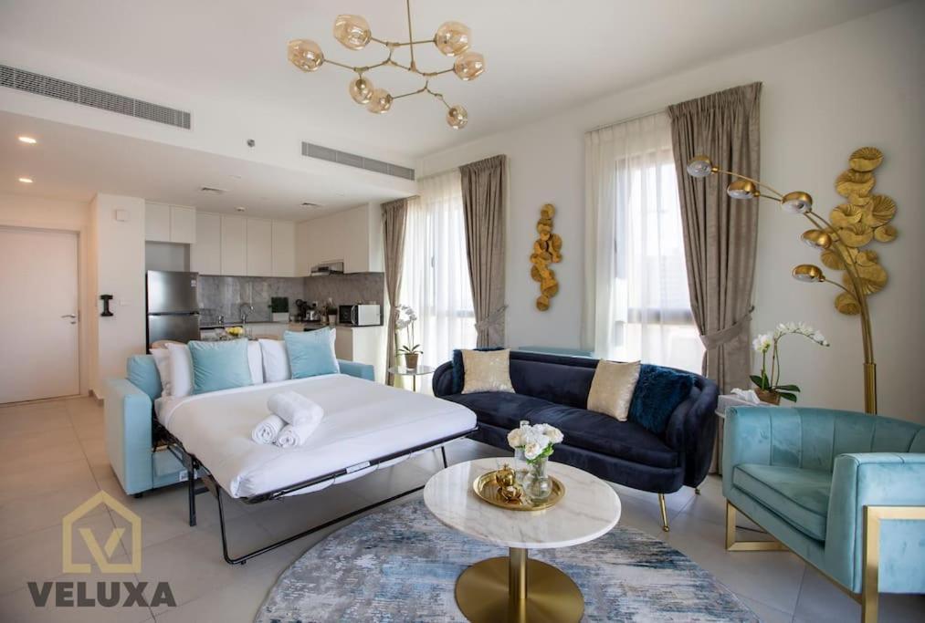 Veluxa - Luxury And Bright 1 Bedroom Apartment, Burj View! Dubaj Zewnętrze zdjęcie